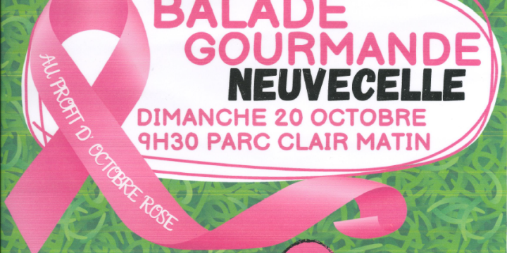 Balade gourmande pour Octobre Rose